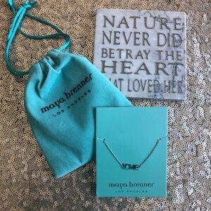 Maya Brenner silver love bracelet